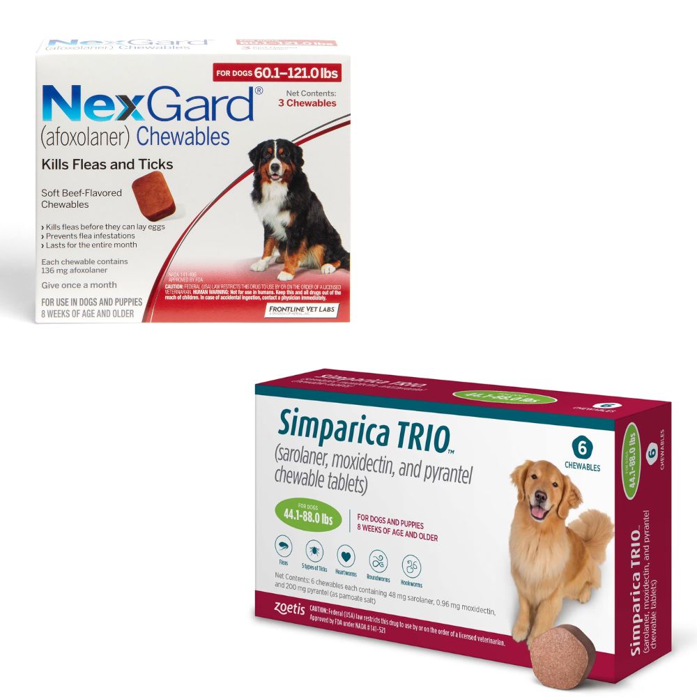Recommended oral flea/tick prevention